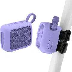 GENERICO - Funda Case De Silicona Con Correa Para Jbl Go 4 Morado