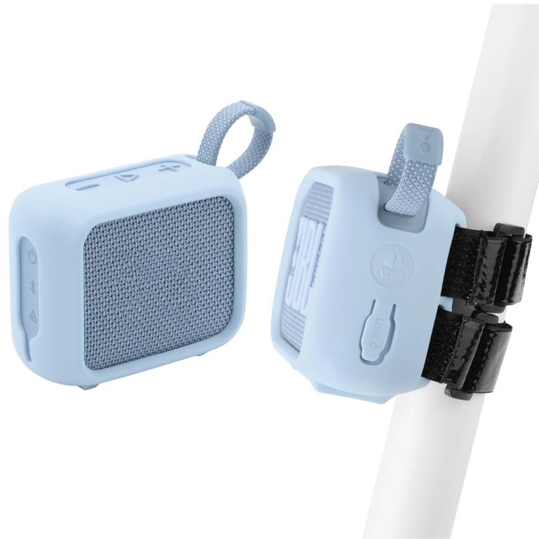 Funda Case De Silicona Con Correa Para Jbl Go 4 celeste