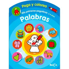 GENERICO - COLOREA Y PEGA LIBRO DE ACTIVIDADES MIS PRIMERAS PALABRAS