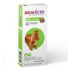 BRAVECTO - 10 - 20KG X 1 TABLETA MASTICABLE