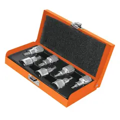 TRUPER - Juego de 7 dados de puntas torx encastre 12