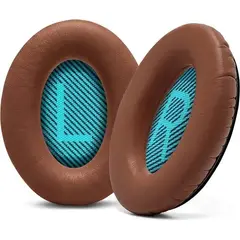 GENERICO - Almohadillas para audífonos BOSE QC35II QC35 QC25 QC15 AE2 MARRON