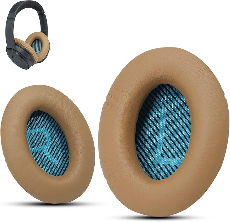 Almohadillas para audífonos BOSE QC35II QC35 QC25 QC15 AE2 BEIGE