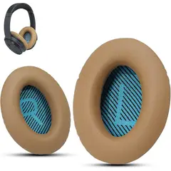 GENERICO - Almohadillas para audífonos BOSE QC35II QC35 QC25 QC15 AE2 BEIGE