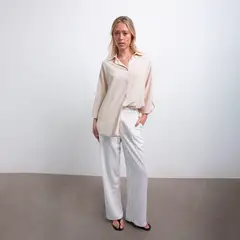 EVANIC - PANTALÓN PALAZO LISA