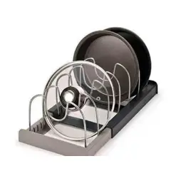 GENERICO - Estante De Acero Inoxidable Expandible Para Ollas Sartenes Tapas Tablas De Corta