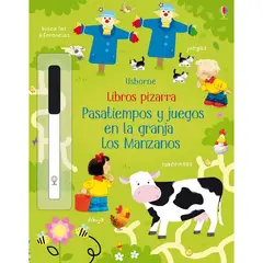 GENERICO - LIBRO PIZARRA BORRABLE PASATIEMPOS Y JUEGOS EN LA GRANJA