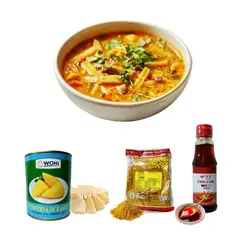 GENERICO - Pack 3u Conserva de Bambu Curry Aceite de Chili