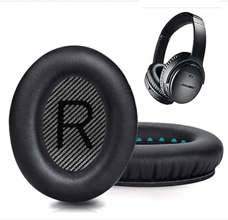 Almohadillas para audífonos BOSE QC35II QC35 QC25 QC15 AE2 negro negro