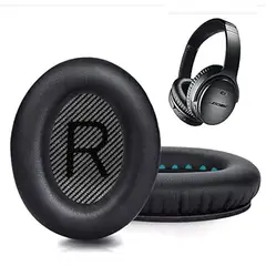 GENERICO - Almohadillas para audífonos BOSE QC35II QC35 QC25 QC15 AE2 negro negro