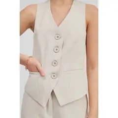 BANATY - CHALECO SASTRE TATIANA CON BOTON PLASTICO DE MUJER