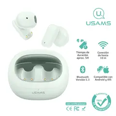 USAMS - Audífonos auriculares inalámbricos BT53 Menta TD22