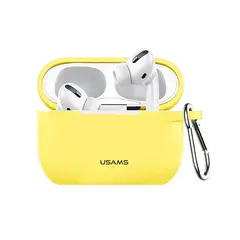 USAMS - Case Audifonos para Airpods Pro Con Llavero Amarillo