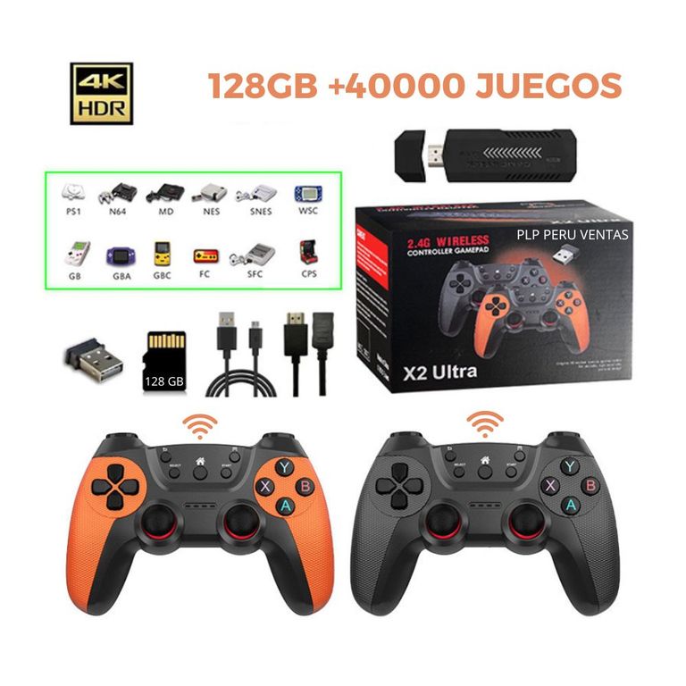 Consola M8 Ultra 128GB 4K Mandos Inalambricos