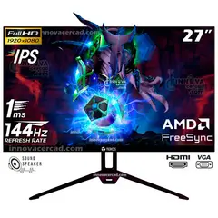 Teros - Monitor TE-2714S, 27" FHD IPS, 144Hz, 1 ms, HDMI, DP, Speakers