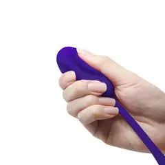 PRETTY LOVE - Huevo Vibrador Silicona Mujer Julius Super Suave Morado Carga USB