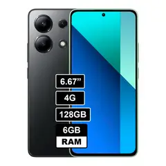 XIAOMI - Celular Redmi Note 13 128 GB 6 GB RAM NEGRO