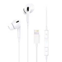 USAMS - Audífono con cable punta iPhone 120cm Blanco EP41
