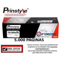 PRINSTYLE - TONER DE 5.000 PÁG TN-860XXL TN-860 TN860XXL