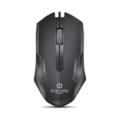 ENKORE - Mouse Óptico Alámbrico 1200 DPI Pivot EKM 105 Negro