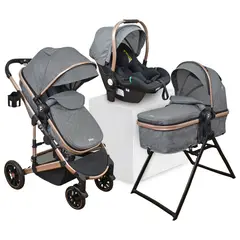 PRIORI - Coche Bebé 4 en 1 Travel System Cris Gris