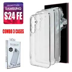 ASIA IMPORT - Combo Case Space Transparente Para Samsung S24 Fe