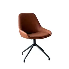 ZIYAZ - Silla Darien Maron Giratoria