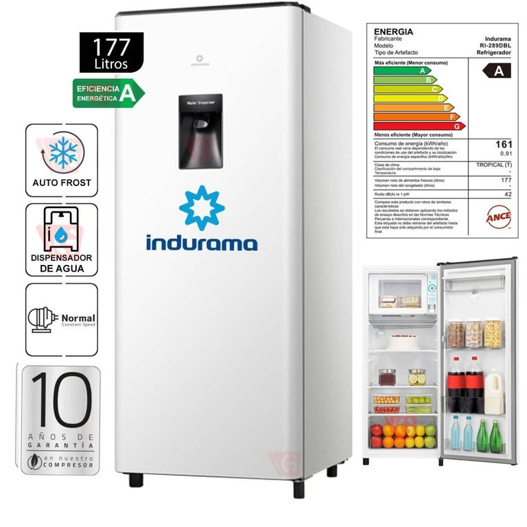 Refrigeradora 177LT RI-289DBL Blanco