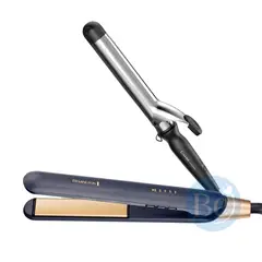 REMINGTON - Combo Alisadora Sapphire Luxe S5805 y Rizador Gama de 32mm