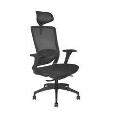 OFIDEAS - Silla Ergonómica Reclinable Con Slider Brazo 4D Loop Negro