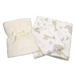 BLAUHOUSE - Set Sabanas Colecho 100% Algodon + Manta de Felpa Bebé