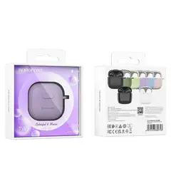 BOROFONE - Audifono Inalambrico Bluetooth Case Goma Bw29 Lila