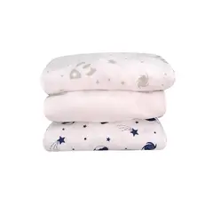 SESAMO - Sábanas Bajeras Bebe Colecho 100% Algodón x3