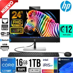 HP - All In One Proone 440 G9 Core i7 12700T Ram 16Gb SSD 1Tb 23.8" FHD Windows 11