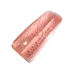 GENERICO - Portacubiertos de Acrílico con tapa para viaje