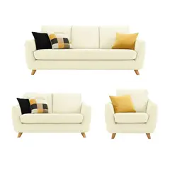 ALTO HOGAR - Juego de Sala 3 2 1 Tamahra Crema