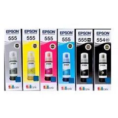MALCREADO32367 - Kit Tinta Epson T554 y T555 Originales – 6 colores