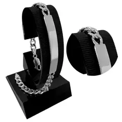 GENERICO - Pulsera Hombre Esclava Lomo Corvina Regalo Papá Novio Plata 925