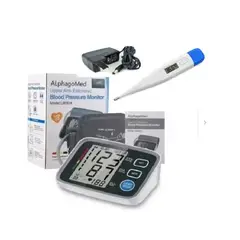 GENERICO - Tensiómetro de Brazo Alphagomed Con adaptador MAS TERMOMETRO DIGITAL