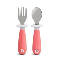 MUNCHKIN - - Tenedor y cuchara pack Raise para niños pequeños