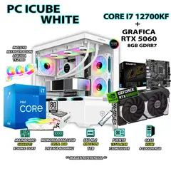 INTEL - Computadora PC Gamer Core i7 12700KF RAM 32GB SSD 1TB GRAFICA RTX 5060 8GB