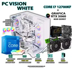 INTEL - Computadora PC Gamer Core i7 12700KF RAM 32GB SSD 1TB GRAFICA RTX 5060 8GB