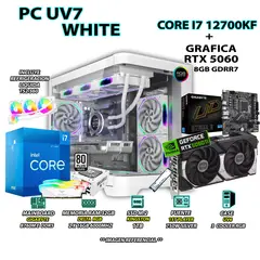 INTEL - Computadora PC Gamer Core i7 12700KF RAM 32GB SSD 1TB GRAFICA RTX 5060 8GB
