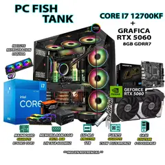 INTEL - Computadora PC Gamer Core i7 12700KF RAM 32GB SSD 1TB GRAFICA RTX 5060 8GB