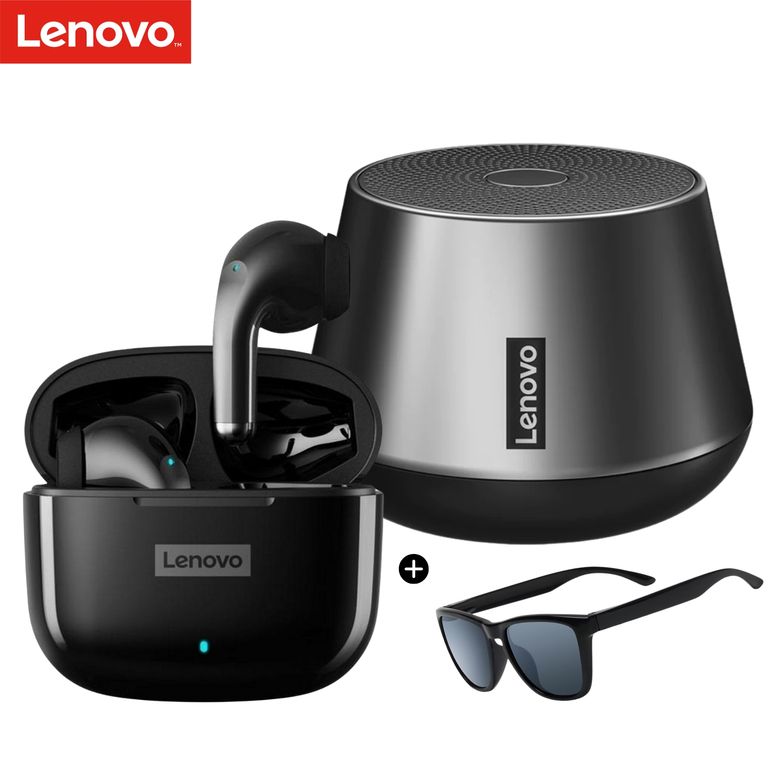 Pack Audífonos LP40 Pro + Parlante Bluetooth K3 Pro + lentes