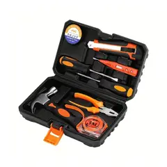 GENERICO - KIT DE HERRAMIENTAS DE 9 PIEZAS VARIADOS CON ESTUCHE NEGRO