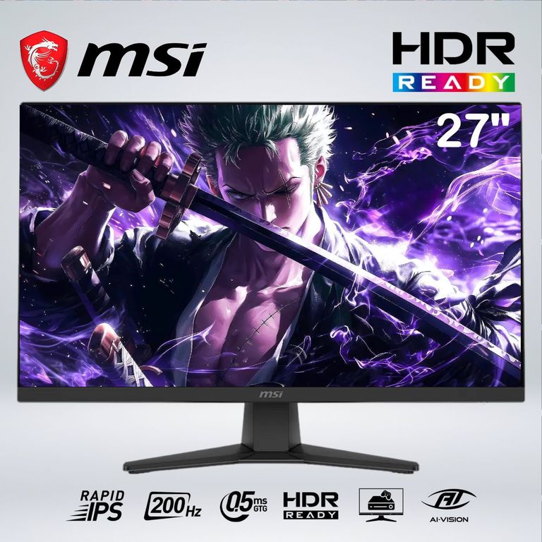 MONITOR MAG 272F FULL HD 27 " Rapid IPS 200hz 0.5ms HDRready AI Vision
