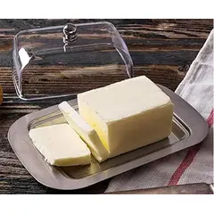 GENERICO - Mantequillera de Acero con tapa Acrilica