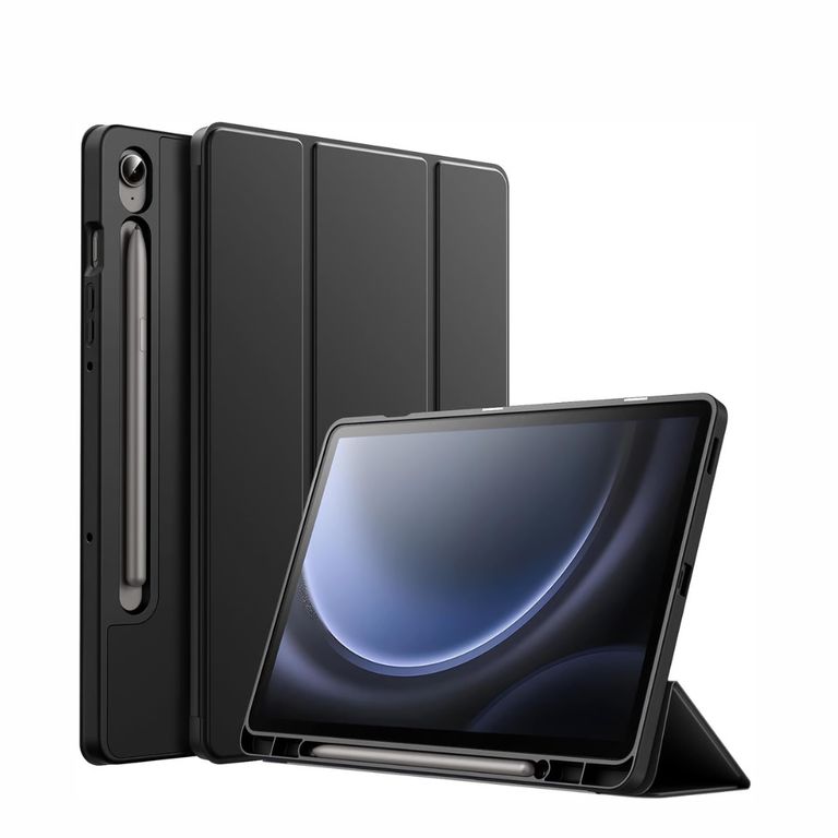 Funda Smart Cover Porta pencil Para Samsung S10 S10 FE - NEGRO