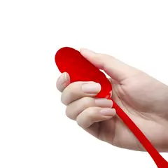 PRETTY LOVE - Huevo Vibrador Silicona Mujer Marina Super Suave Rojo Carga USB